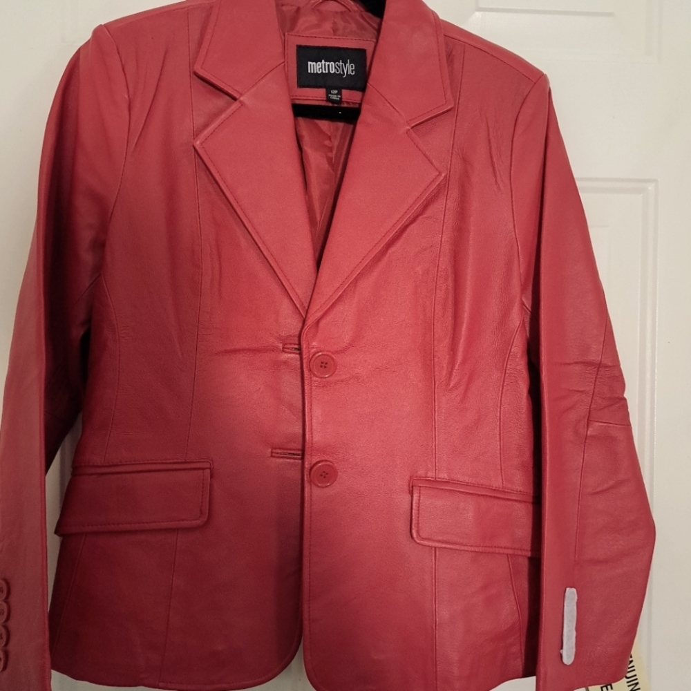 Genuine leather jacket.